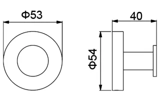 Крючок Timo Saona 13011/13 никель матовый
